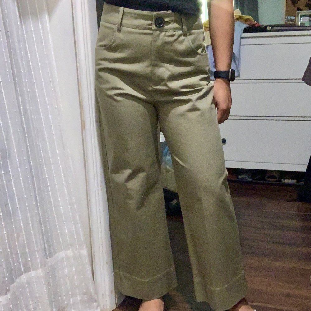 Zara Wide Green Pants